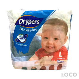 Drypers Wee Wee Dry Regular L18s - Baby Care